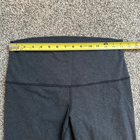 Lululemon Wonder Under Roll Down dark gray cropped leggings size 10 - Picture 9 of 11